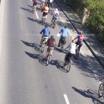 trecerea pe langa podul de la Otopeni, cel mai mare antrenament pentru concursul Prima Evadare, 300 de biciclisti