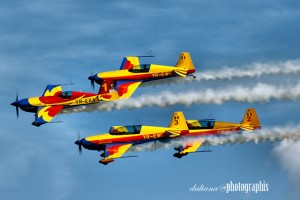 Spectacol aviatic la finish-ul Prima Evadare